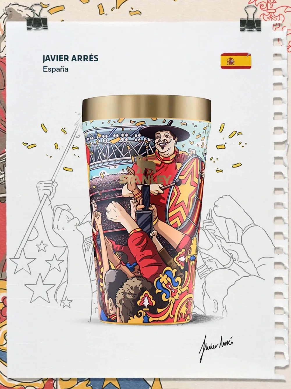 The Fútbol Artist Collection Everyday Tumbler | 16 OZ España